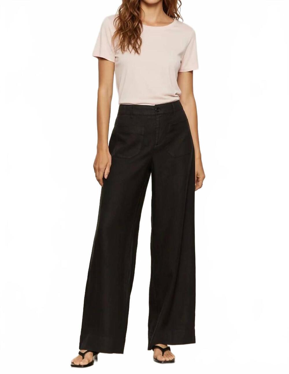 NEW SANCTUARY marine wide leg pant in black